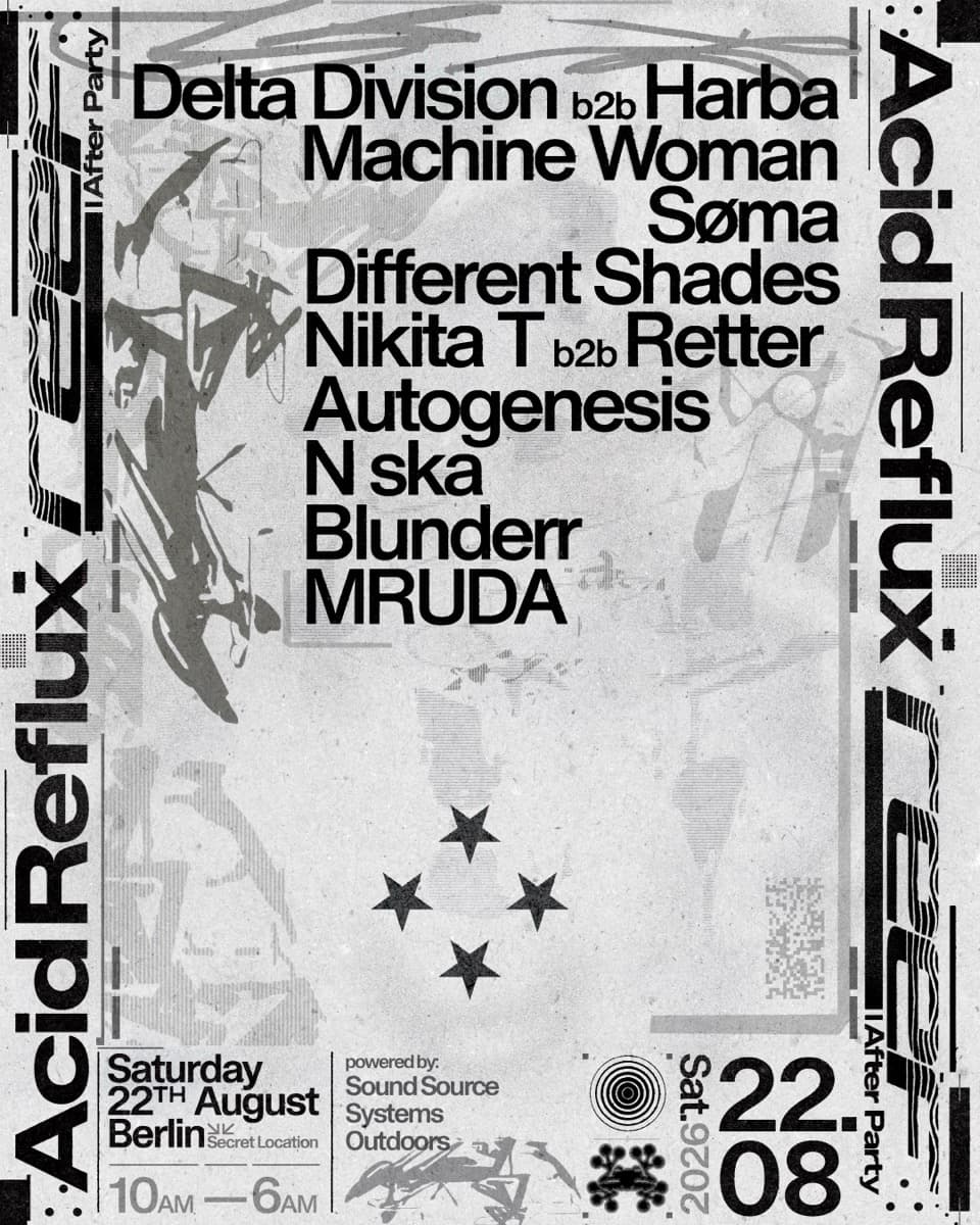 Acid Reflux ✕ Reef — After Party — flyer